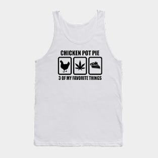 Chicken Pot Pie Black Logo Tank Top